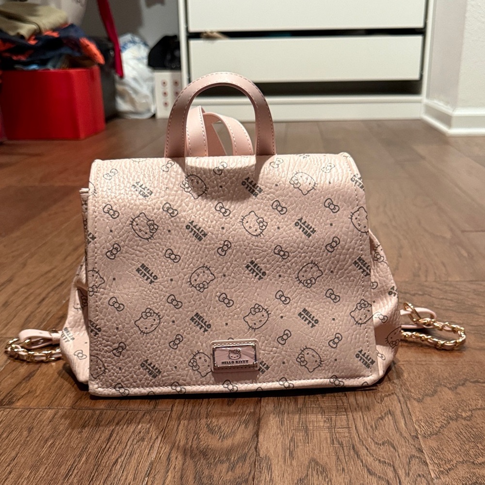 Hello Kitty Blush Pink Patterned Backpack